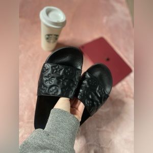 Black matte slides